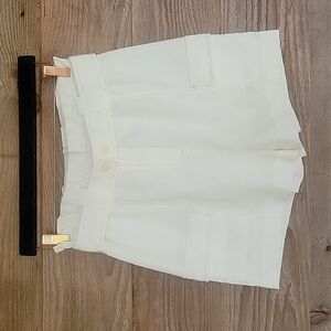 NWT Anthropologie Moon River Paper Bag Shorts White Size XSmall
